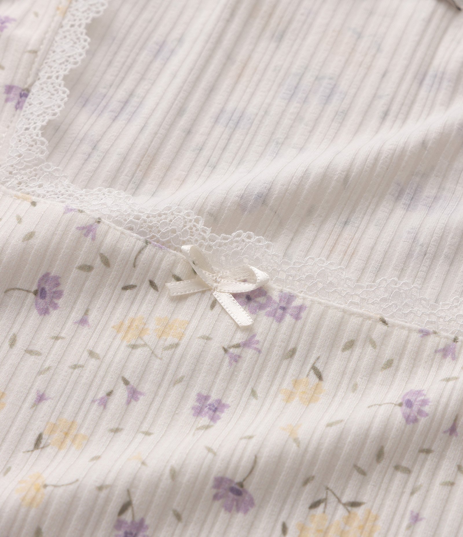 Blusa Infantil Em Algodão Com Rendinha Floral - Tam 5 a 14 Anos Off White 5