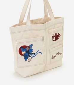 Bolsa Tote Bag em Algodão Alceu Valença