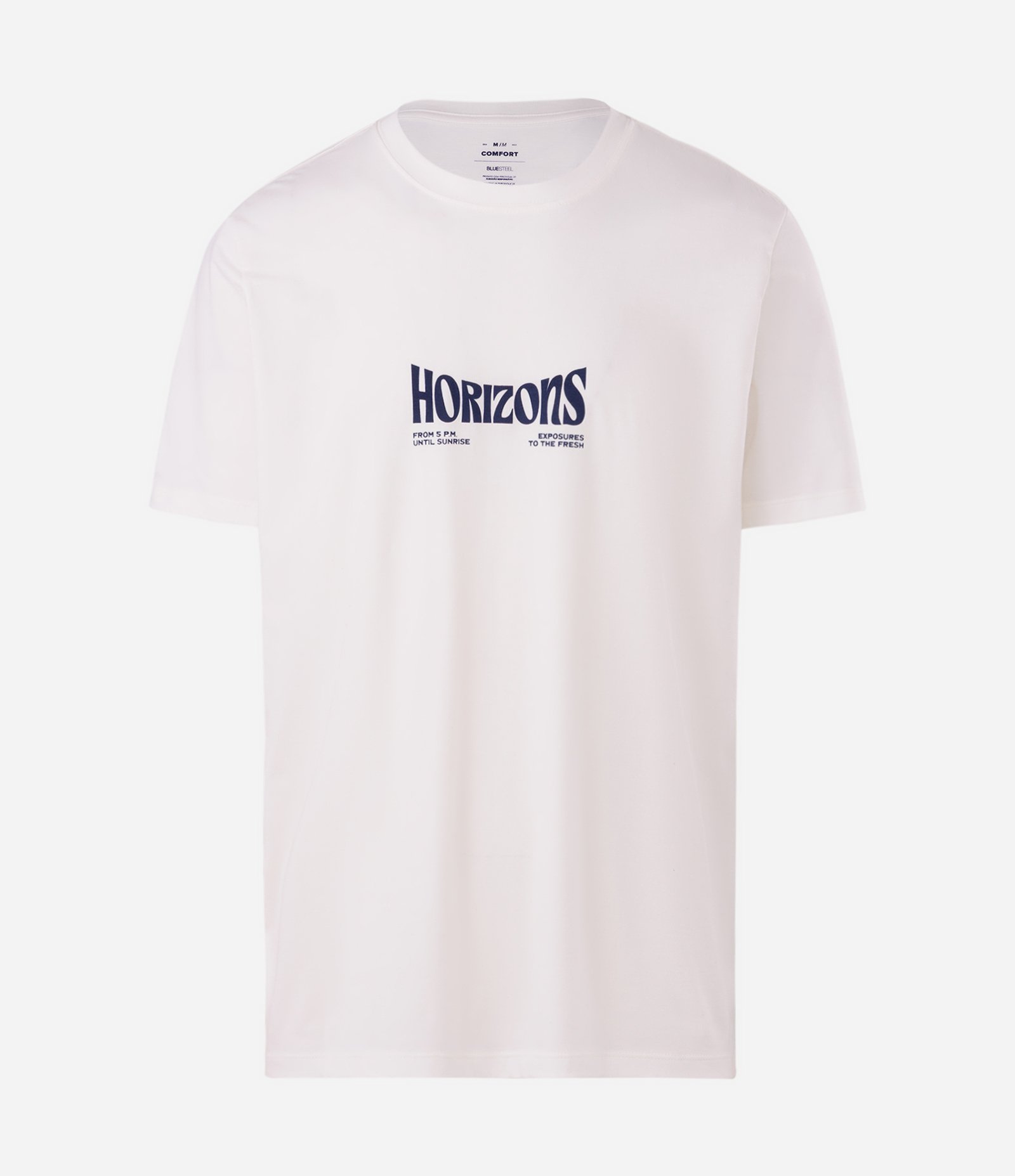 Camiseta Comfort Manga Curta Horizons Outdoor Branco 1