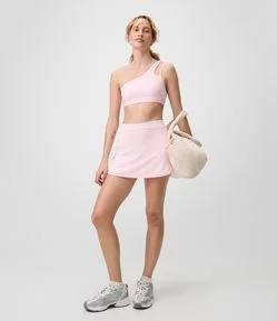 Short Saia Esportivo em Microfibra com Bolso Funcional