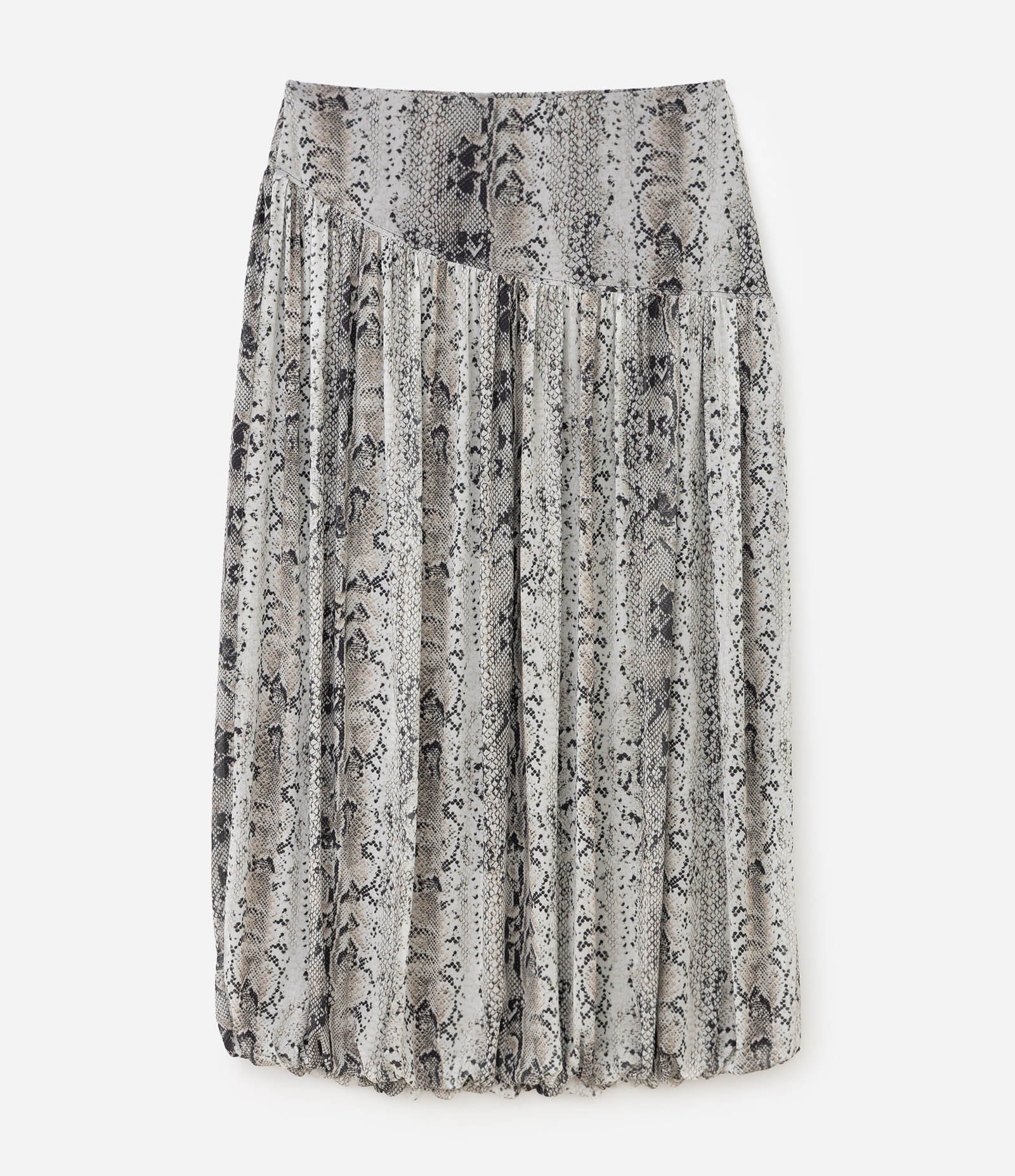 Saia Balonê Animal Print Tule Curve & Plus Size Cinza 5