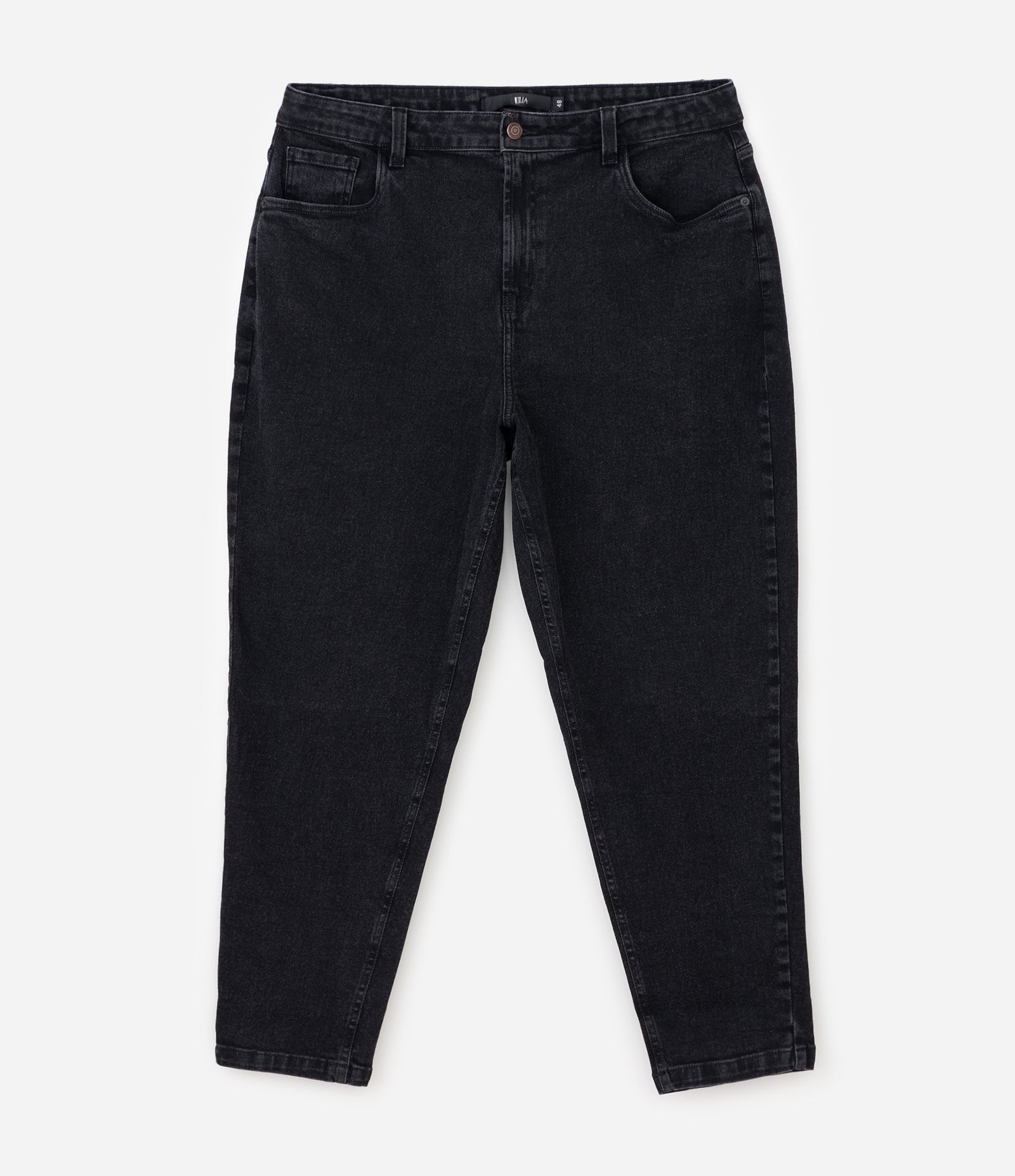 Calça Jeans Mom Black Curve & Plus Size Preto 6