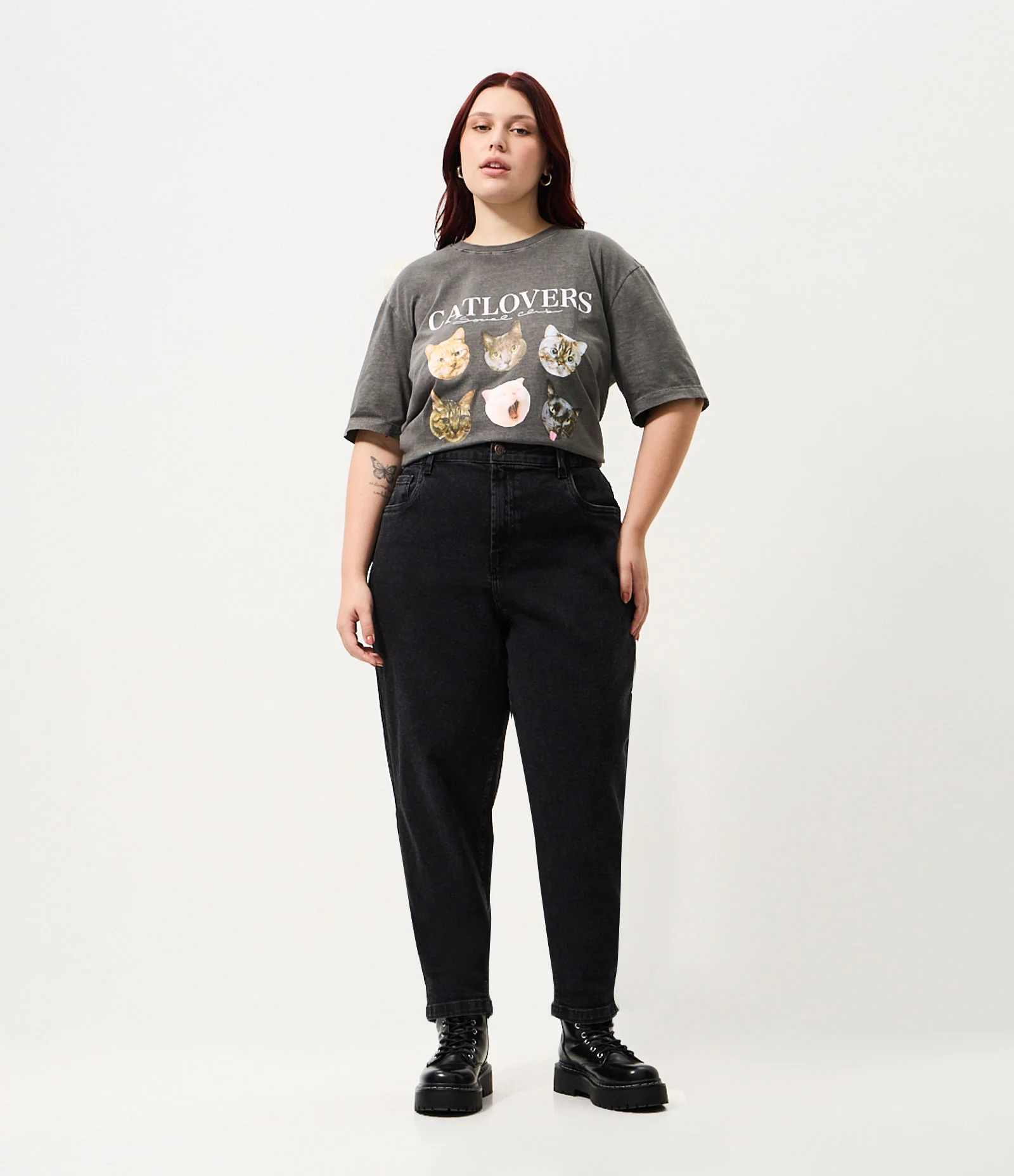 Calça Jeans Mom Black Curve & Plus Size Preto 1