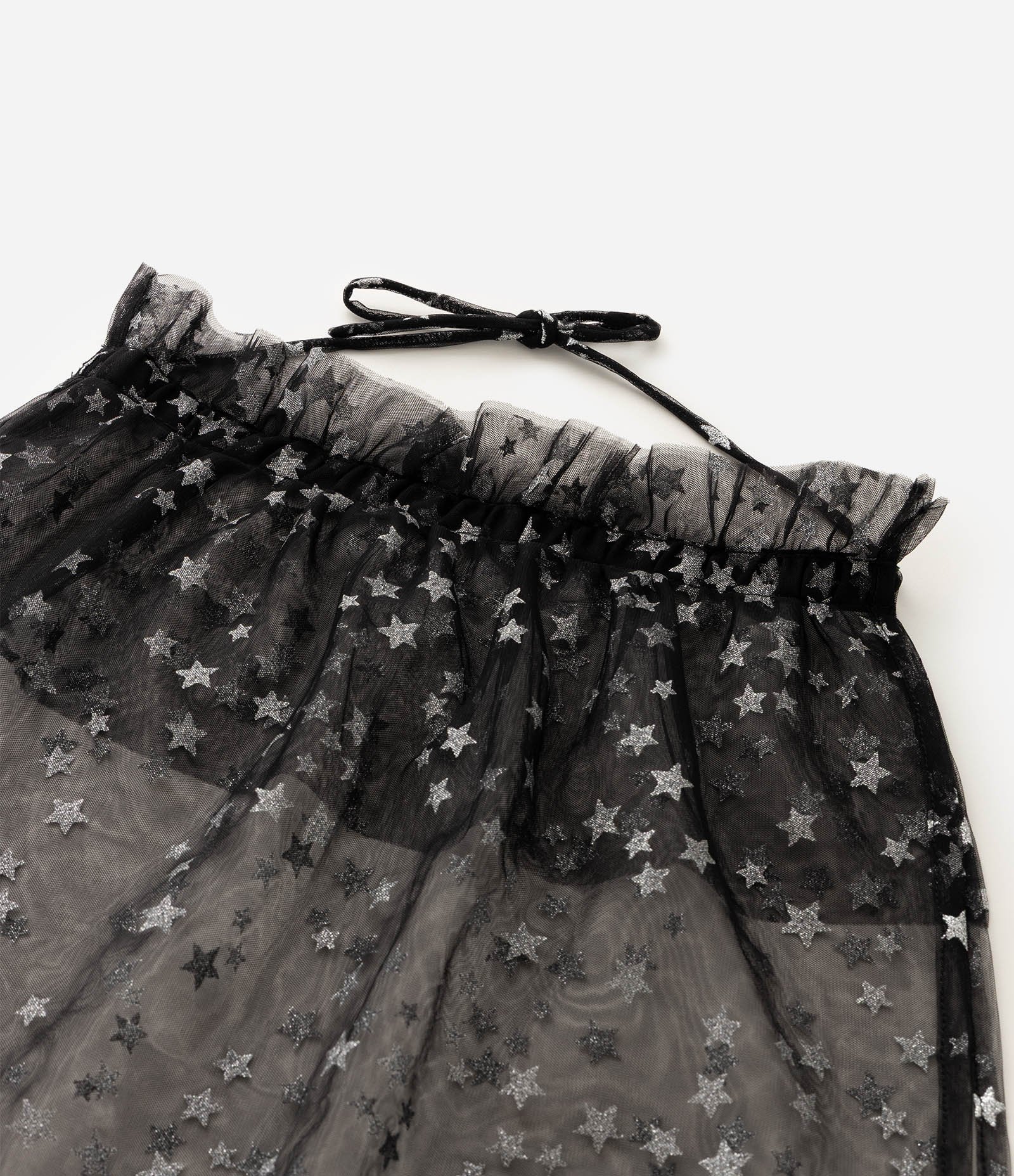 Regata Infantil em Tule com Capa Foil de Estrelas Halloween - Tam 1 a 6 Anos Preto 4