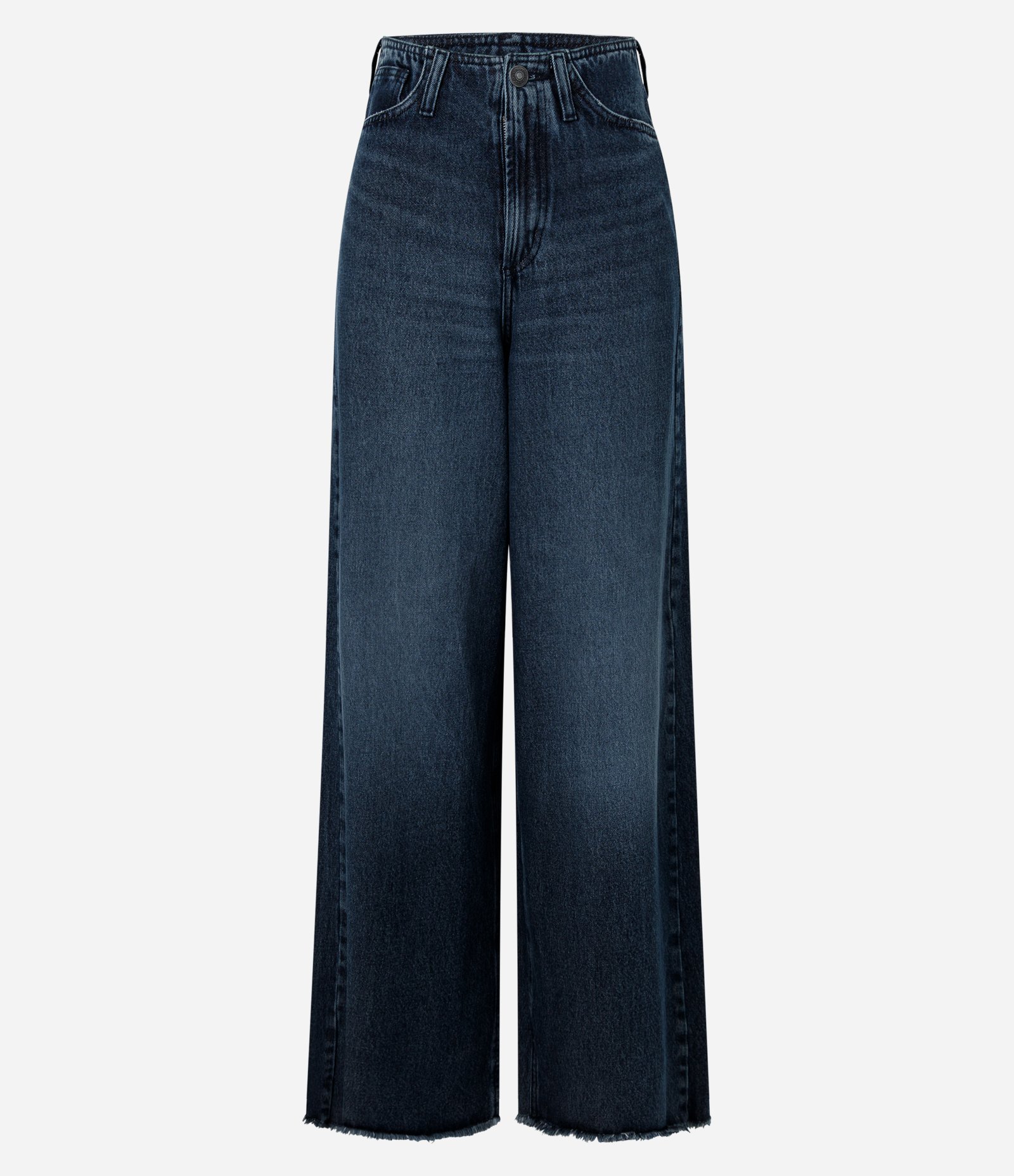 Calça Super Wide em Jeans sem Cós Azul 5
