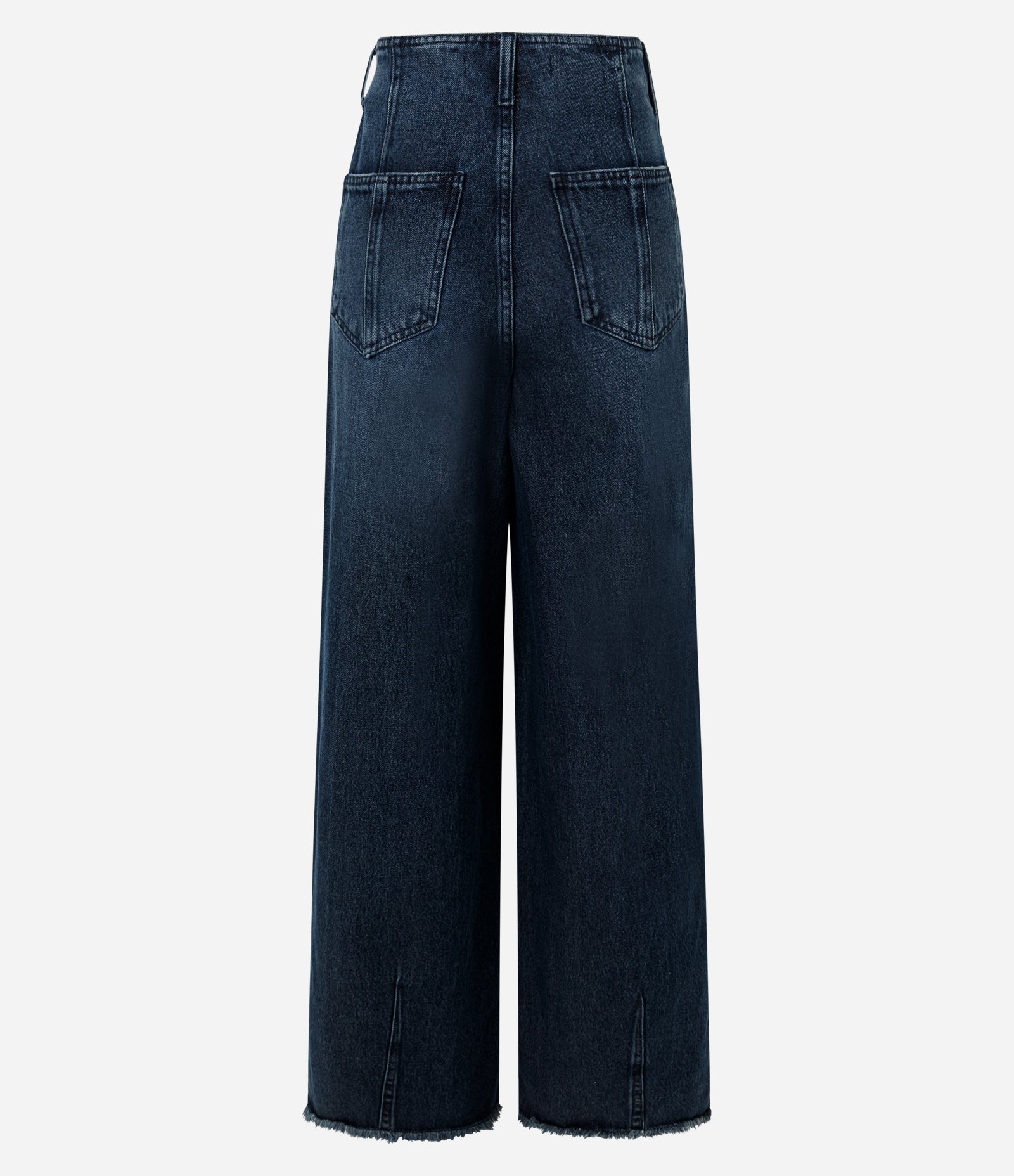 Calça Super Wide em Jeans sem Cós Azul 6