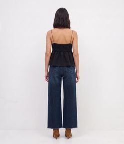 Calça Super Wide em Jeans sem Cós