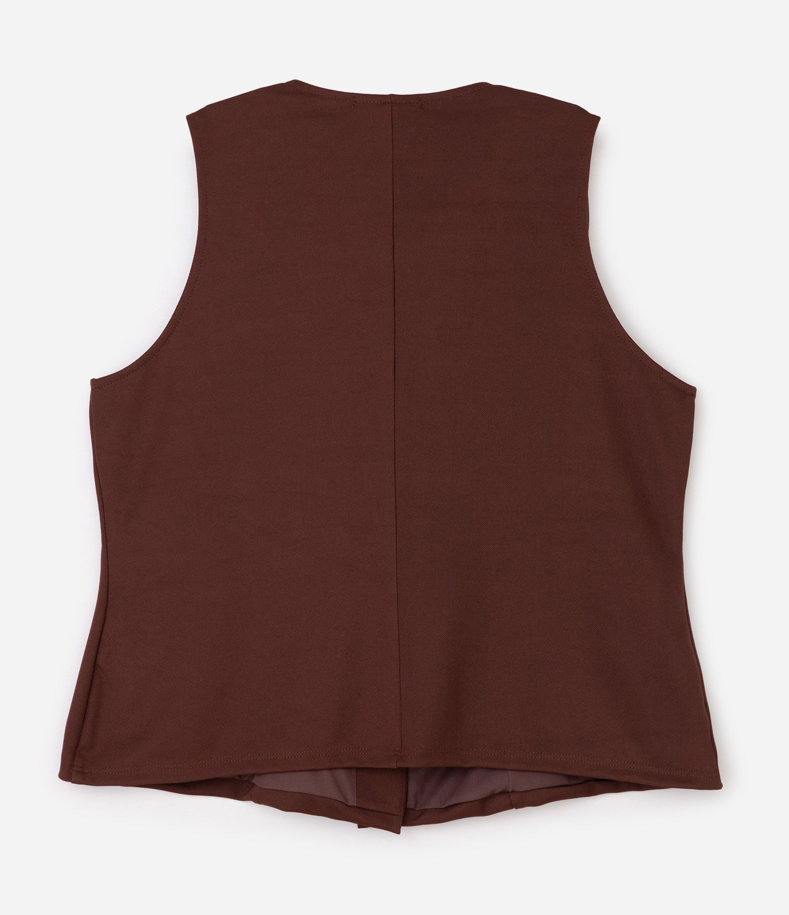Colete Alfaiatado com Botões Curve & Plus Size Marrom 6