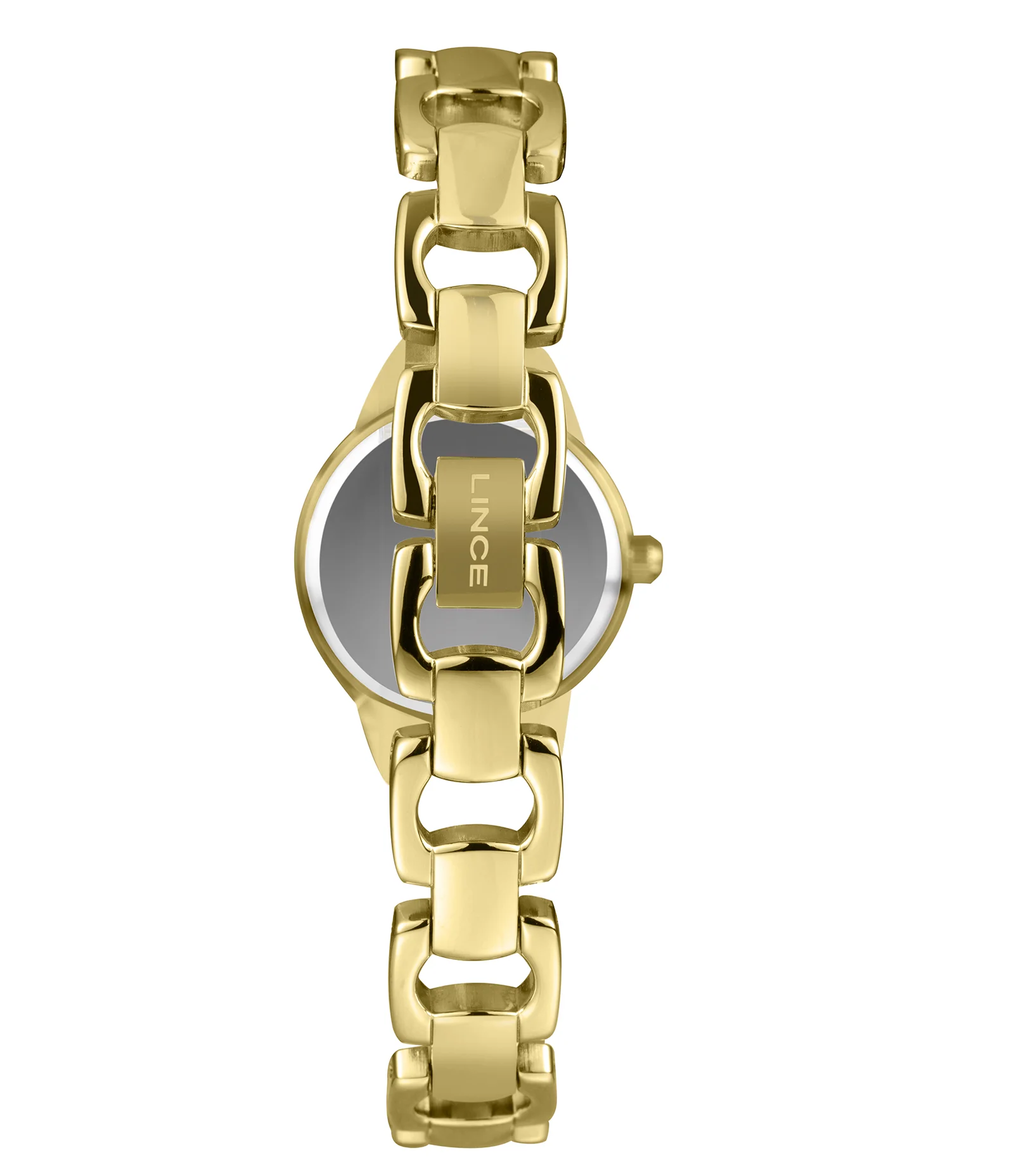 Relógio Analógico Lince em Aço LRGM067L25 S1KX Dourado 3