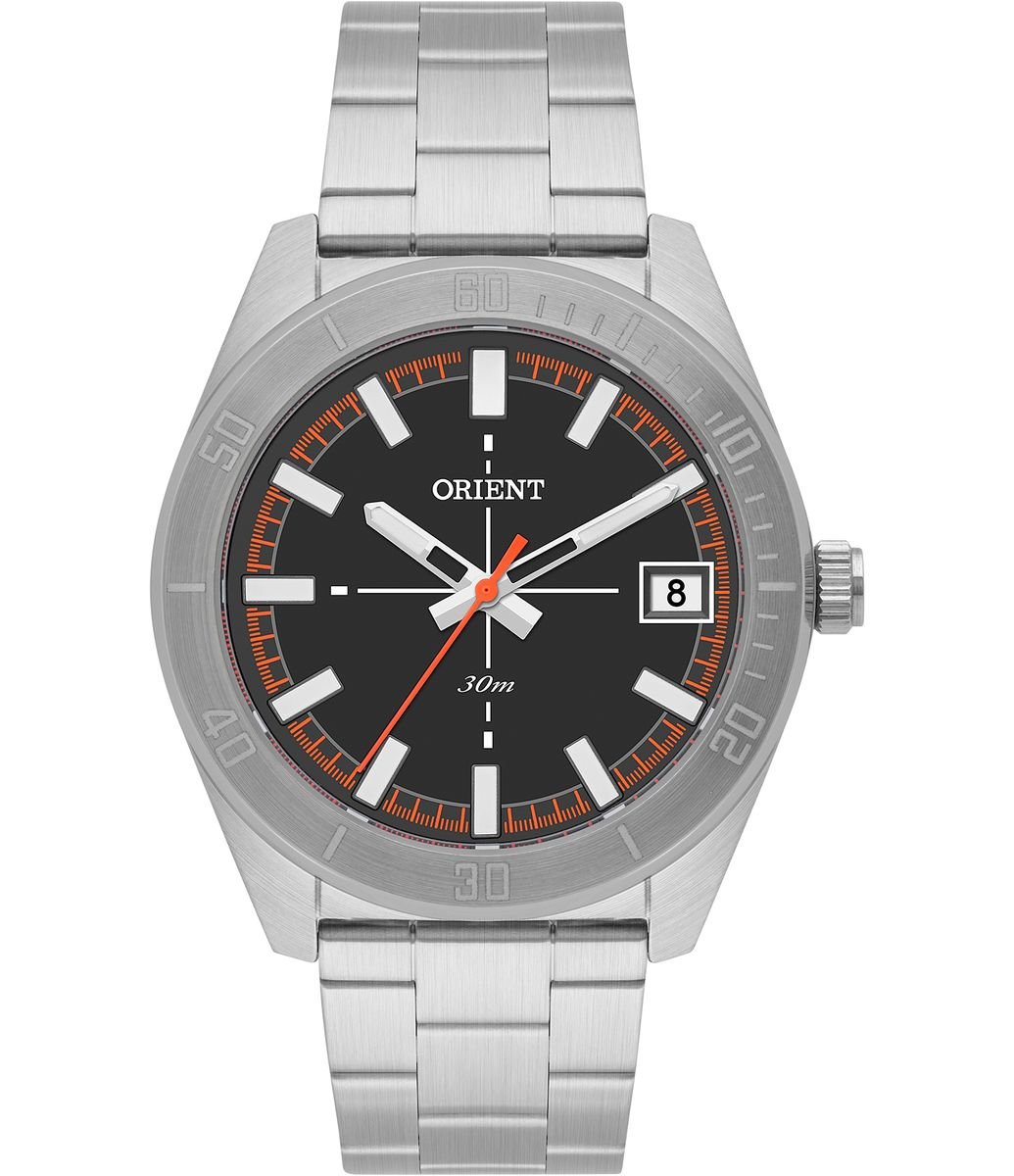 Relógio Analógico Orient Solartech Em Aço MBSS1529 P1SX Prata