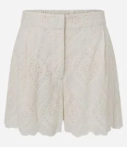Short em Laise com Cós Alfaiatado