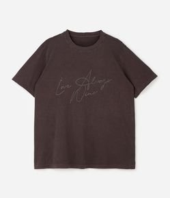 Camiseta Alongada com Estampa Love Always Wins Curve & Plus Size