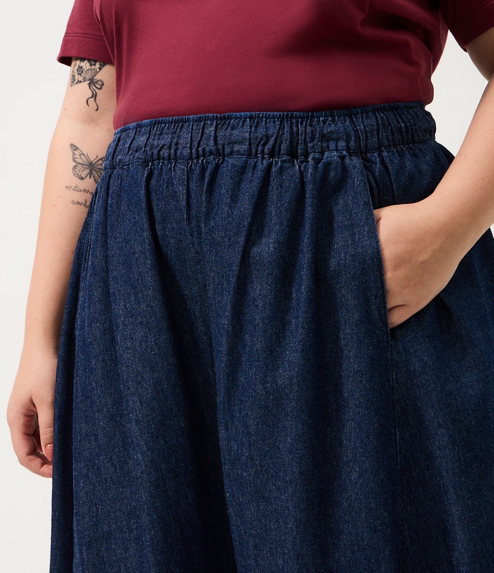 Calça Jeans Balloon Amaciada Curve & Plus Size Azul 3