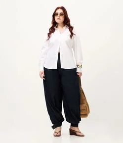 Calça Jeans Aladim com Ajuste na Barra Curve & Plus Size