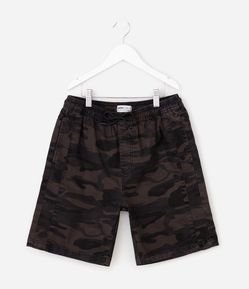Bermuda Infantil Baggy Relaxed Camuflada – Tam 5 a 14 Anos