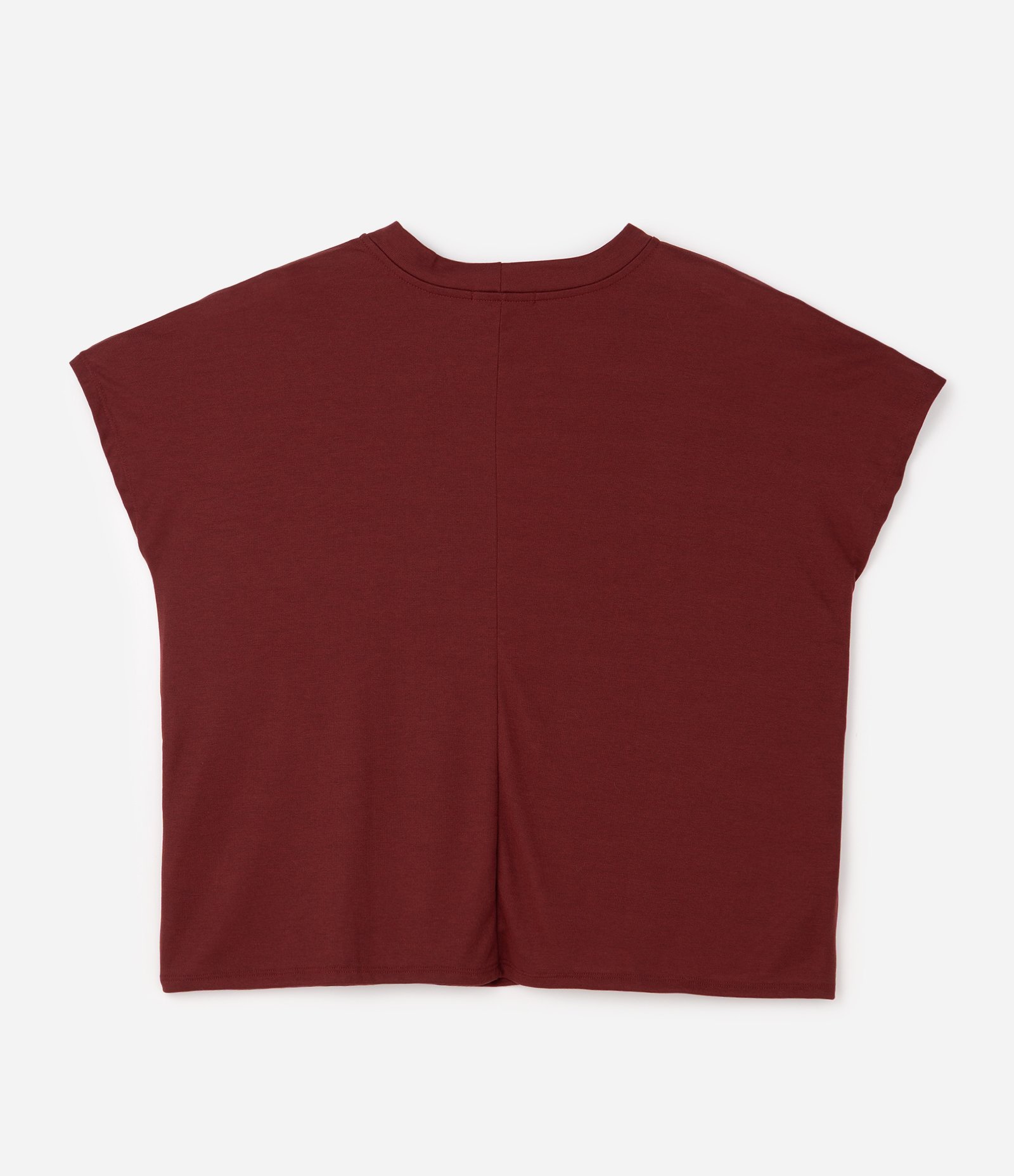 Blusa Básica em Ribana e sem Cava Curve & Plus Size Vinho 1