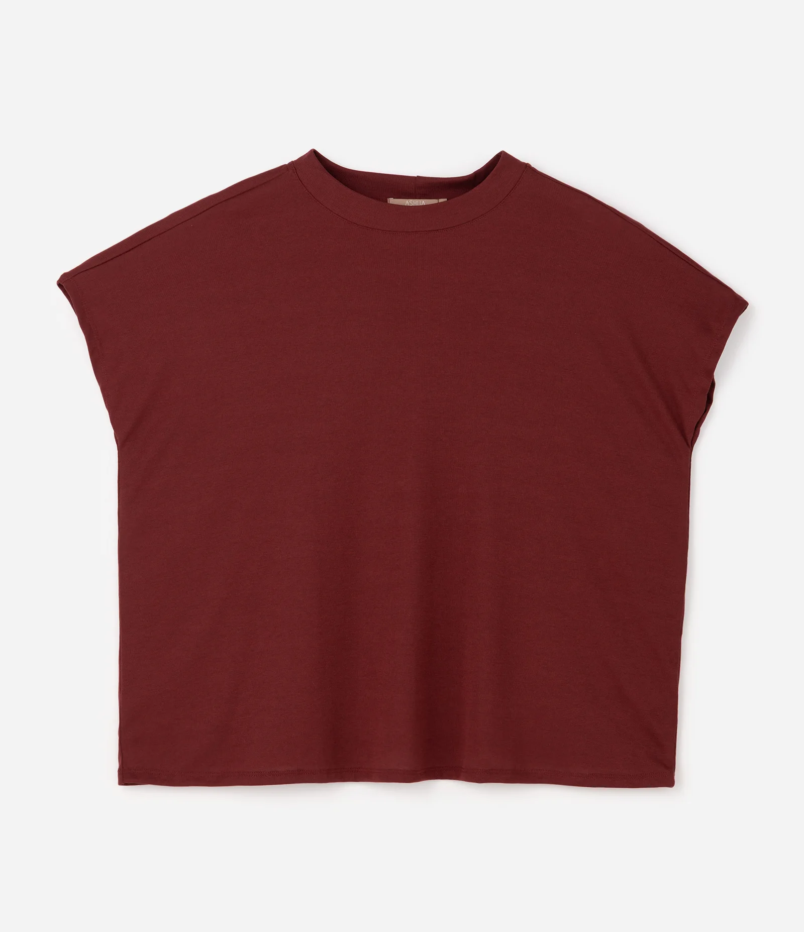 Blusa Básica em Ribana e sem Cava Curve & Plus Size Vinho 2