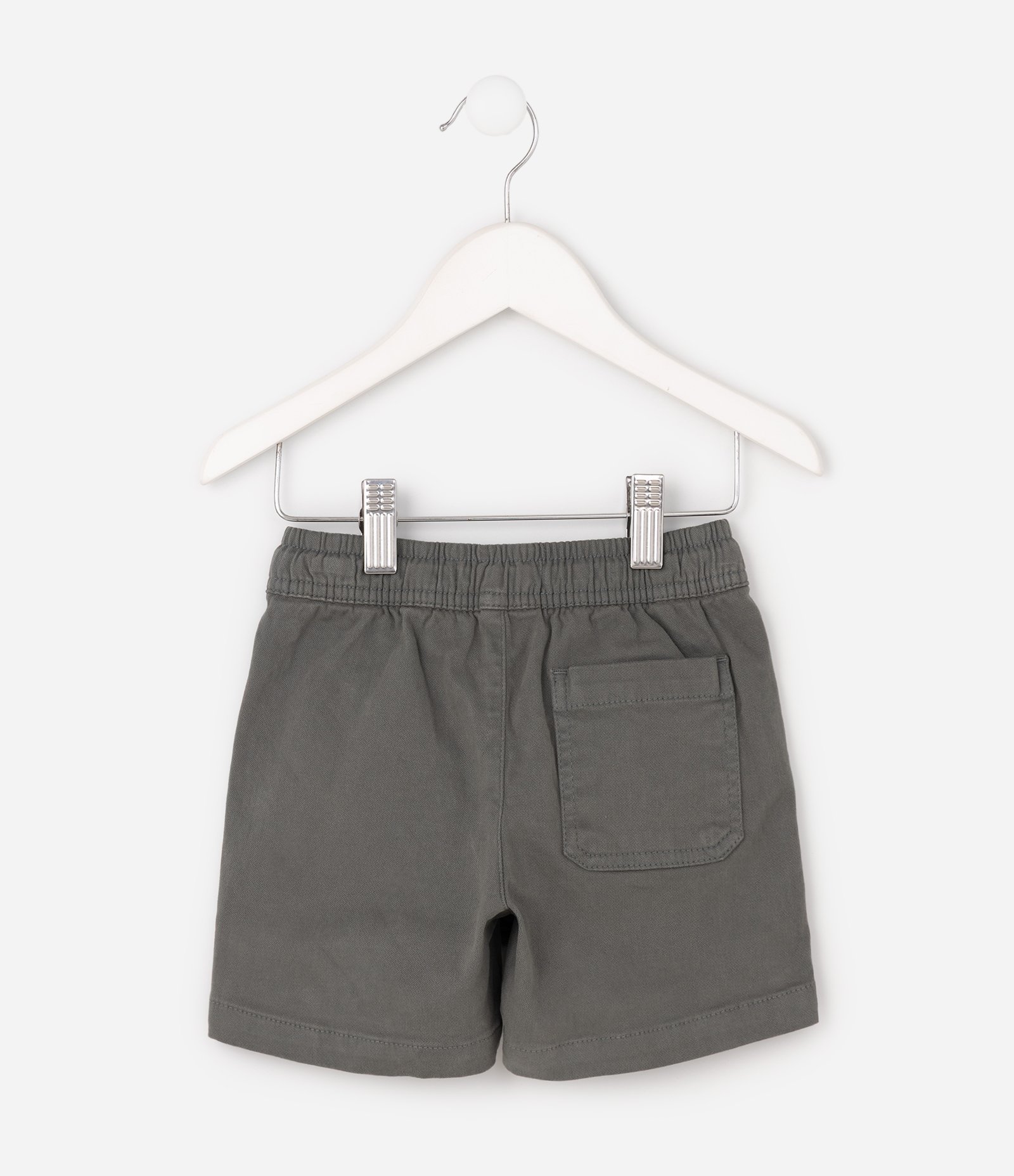 Bermuda Infantil em Sarja com Bolsos – Tam 1 a 6 Anos Verde 2