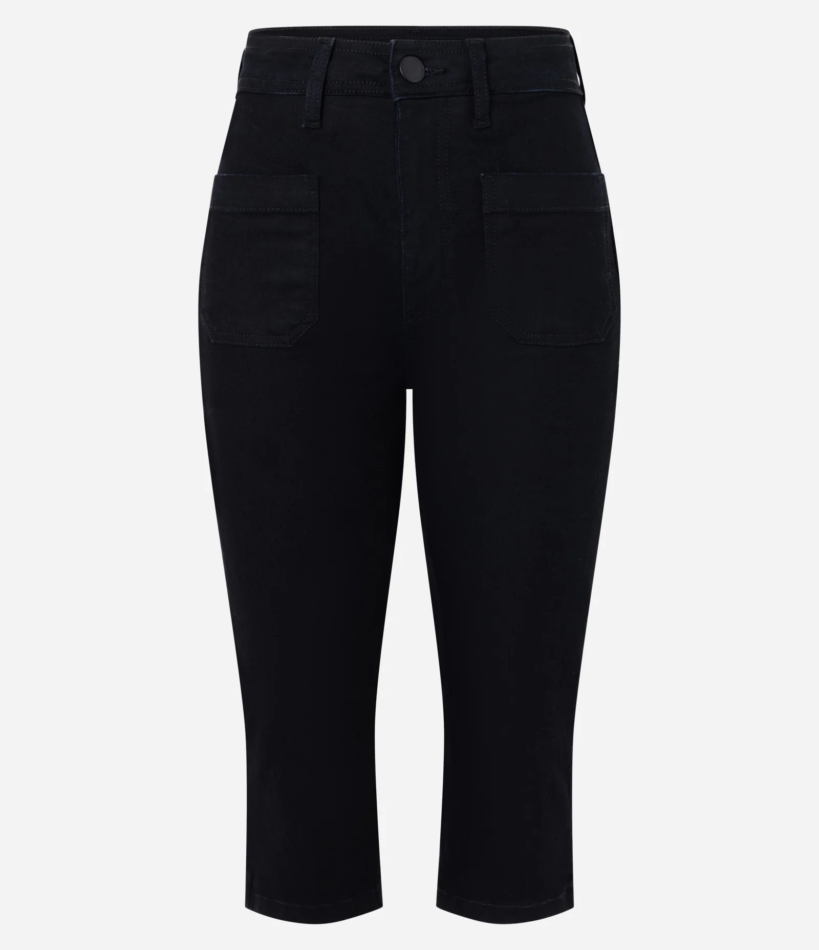 Calça Capri em Jeans com Cintura Média Preto 2