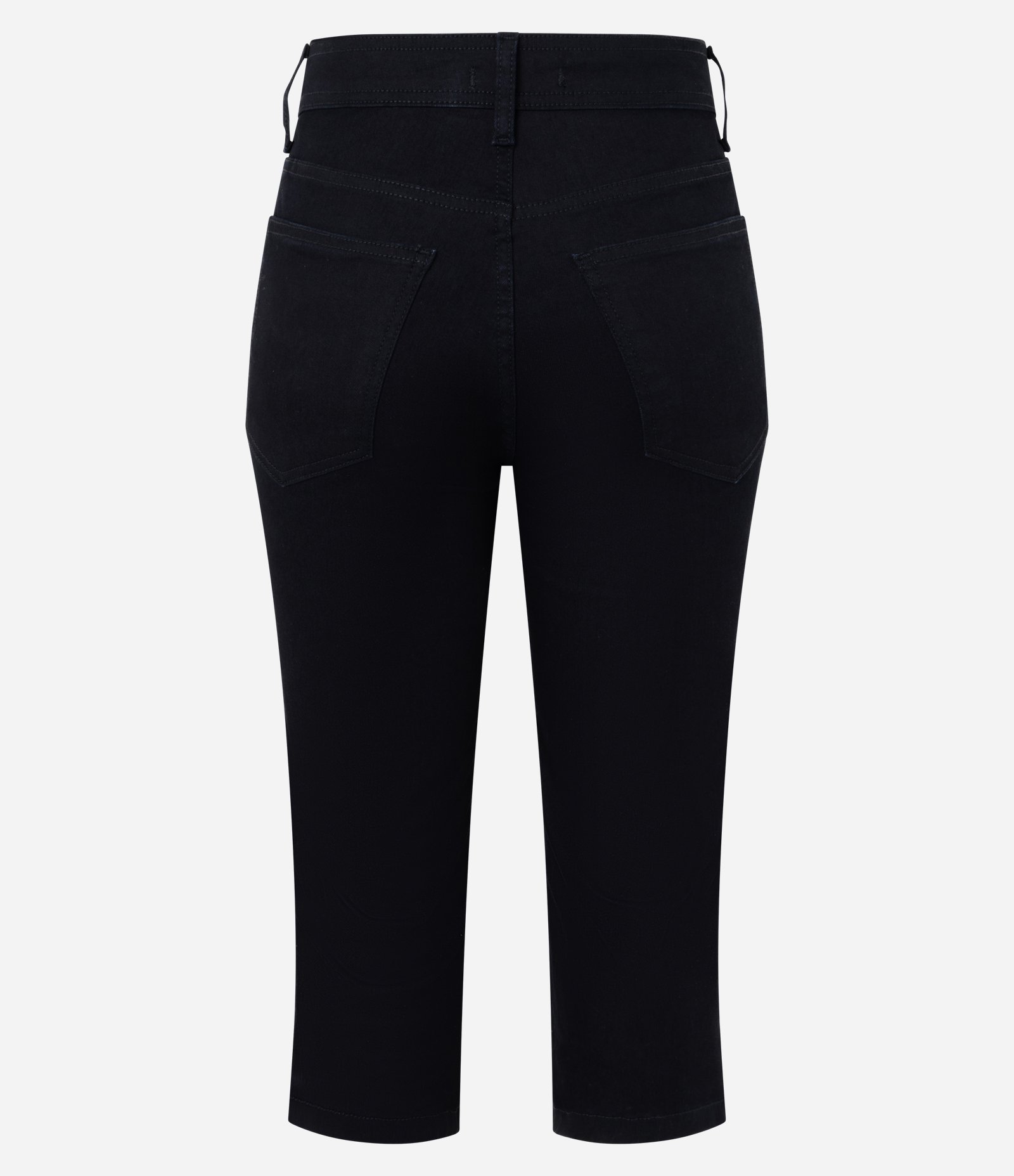 Calça Capri em Jeans com Cintura Média Preto 3