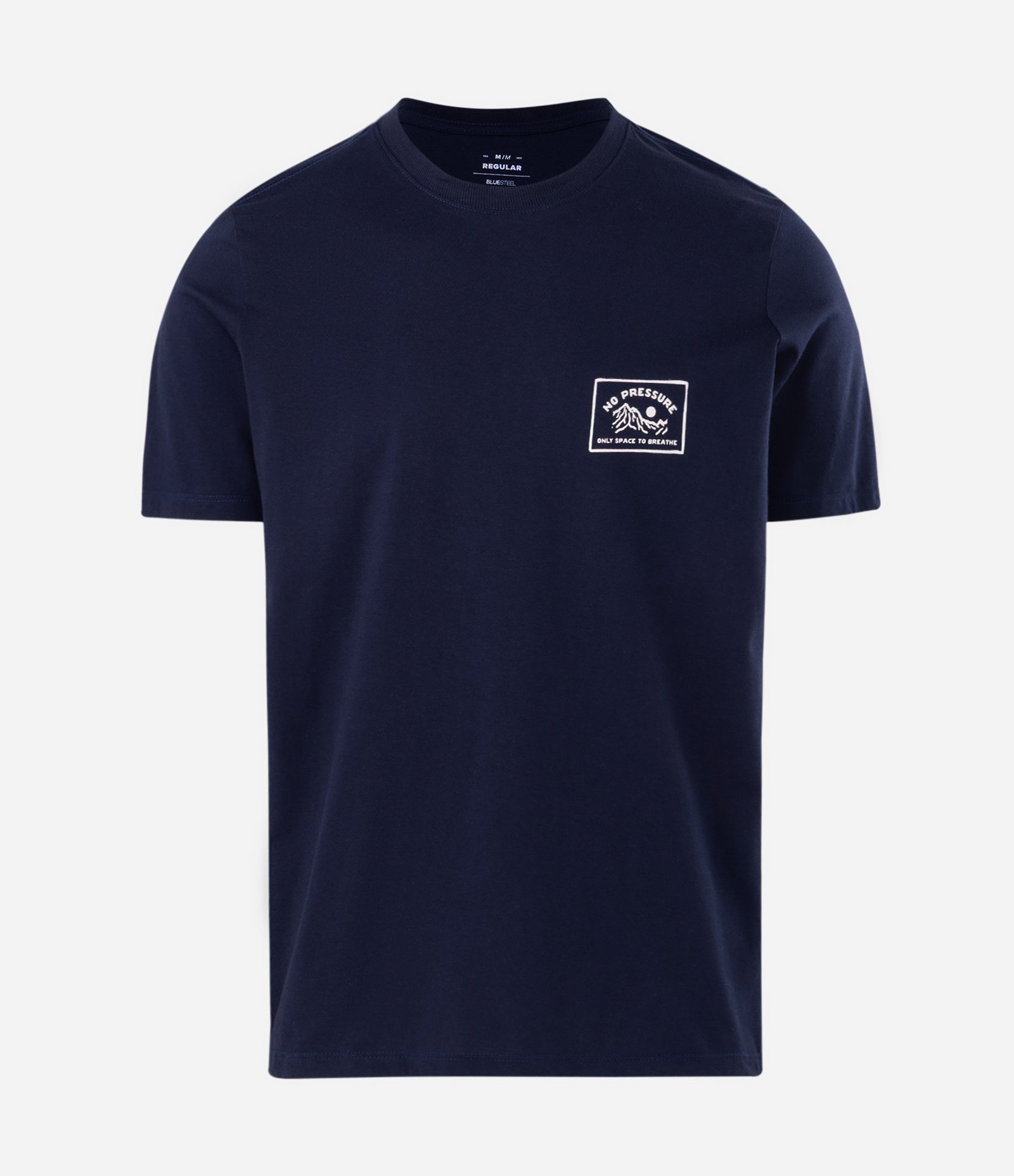 Camiseta Manga Curta No Pressure Azul 4