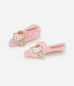 Kit 2 Presilha De Cabelo Infantil Hello kitty - Tam Único