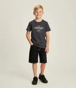 Camiseta Infantil Esportiva com Estampa Football Player – Tam 5 a 14 Anos