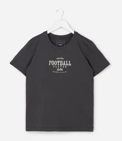Camiseta Infantil Esportiva com Estampa Football Player – Tam 5 a 14 Anos