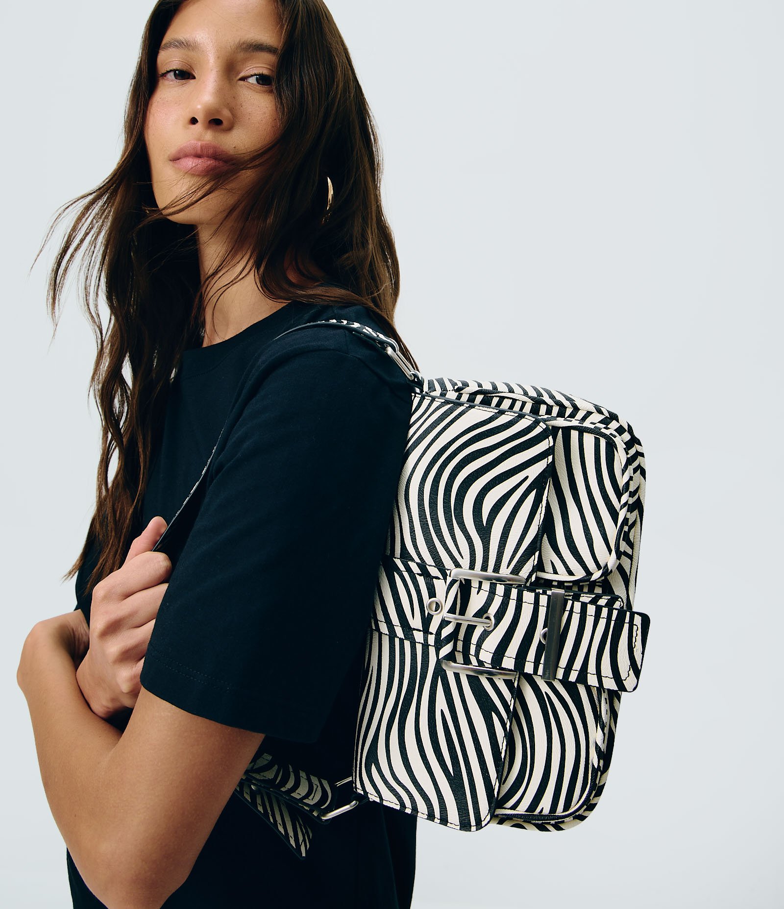 Bolsa Shoulder em PU com Estampa Animal Print Multicores 1