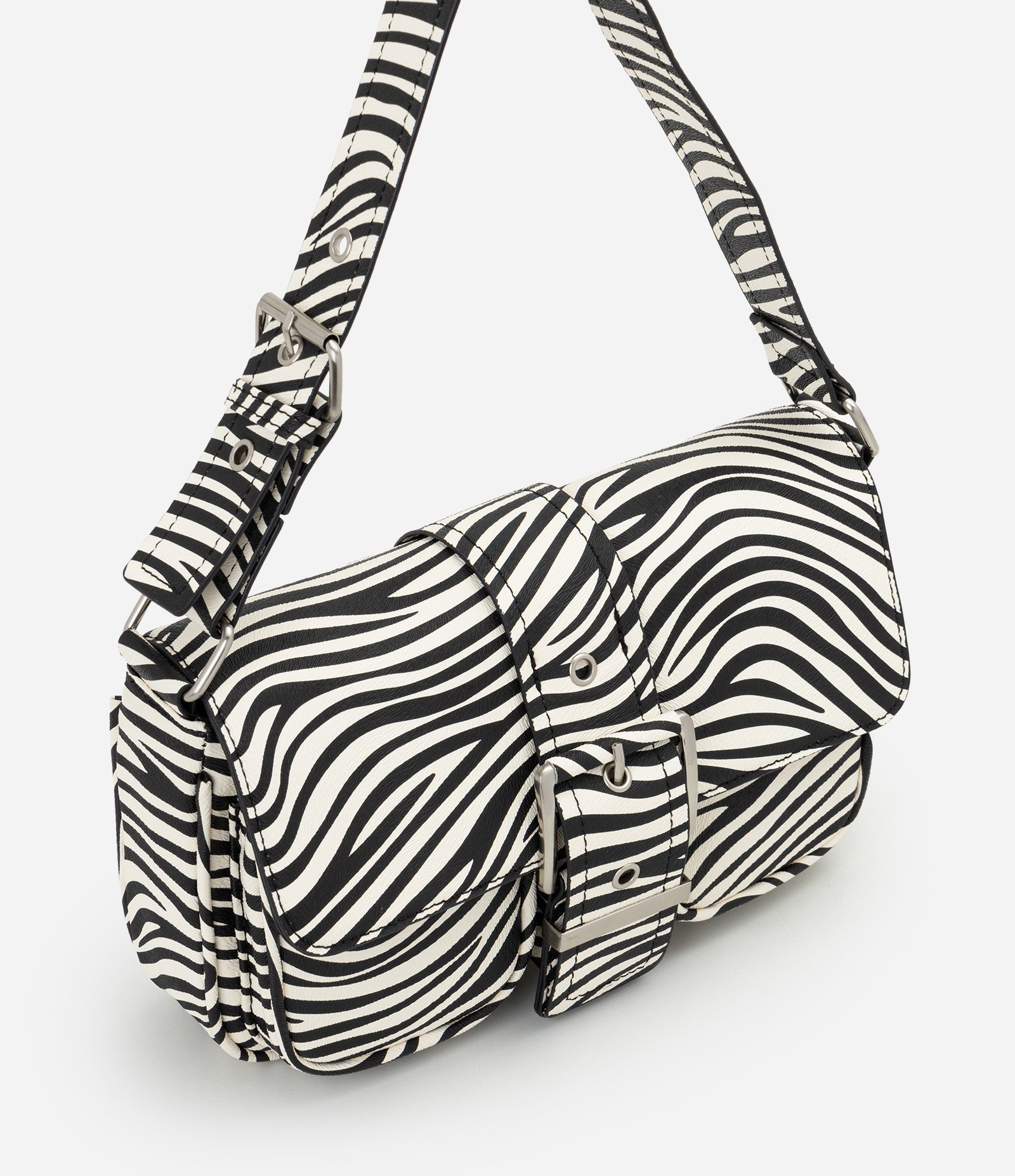 Bolsa Shoulder em PU com Estampa Animal Print Multicores 2