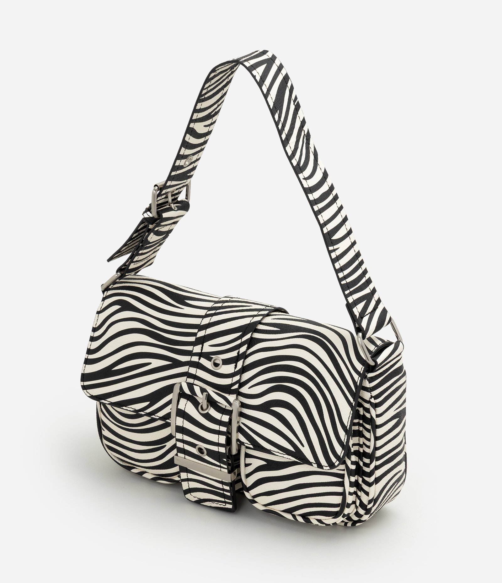 Bolsa Shoulder em PU com Estampa Animal Print Multicores 5