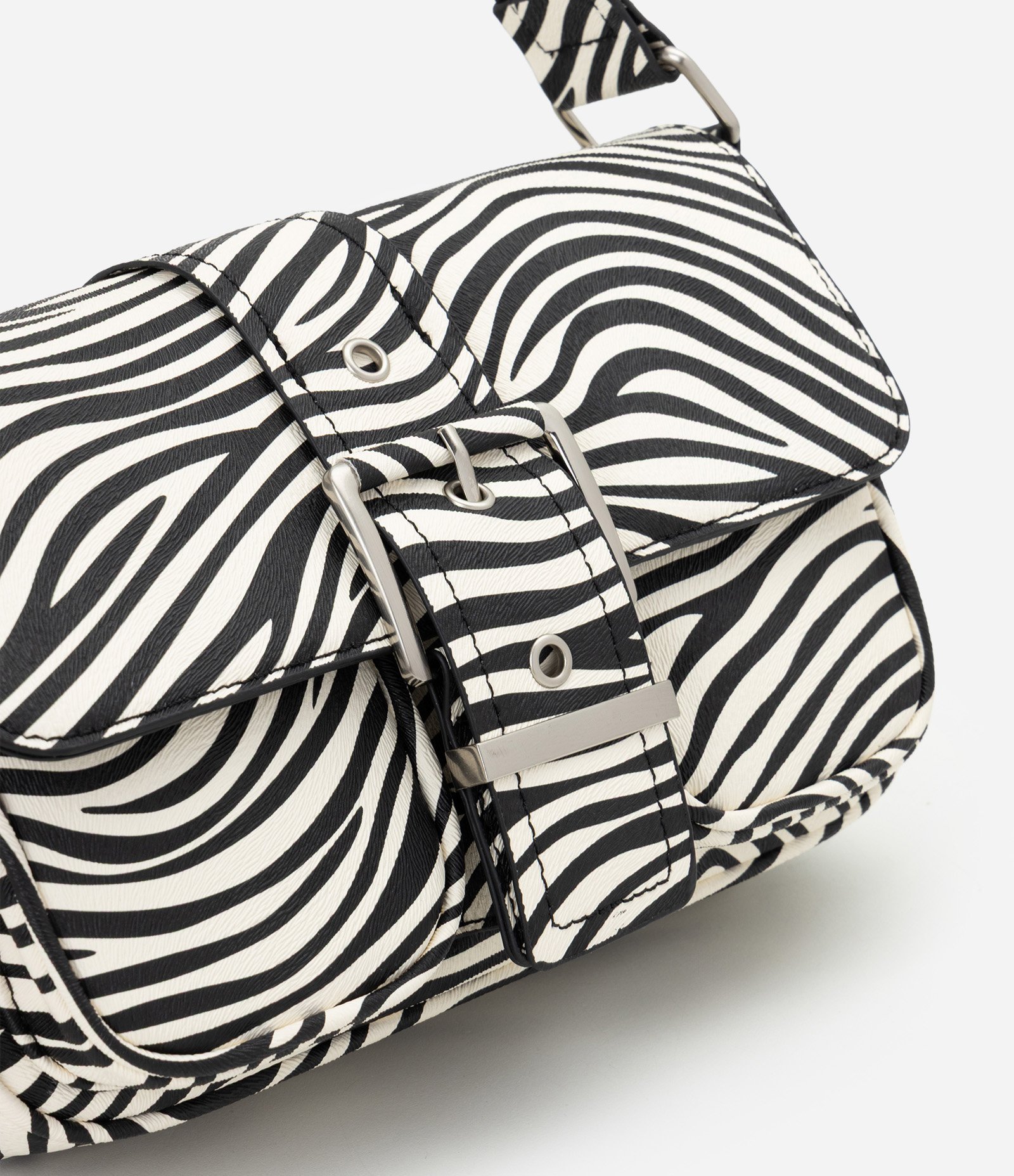 Bolsa Shoulder em PU com Estampa Animal Print Multicores 7