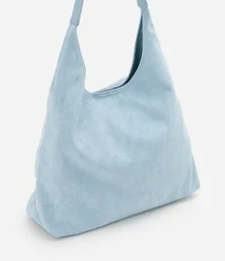 Bolsa Hobo Grande em Suede com Alça em PU