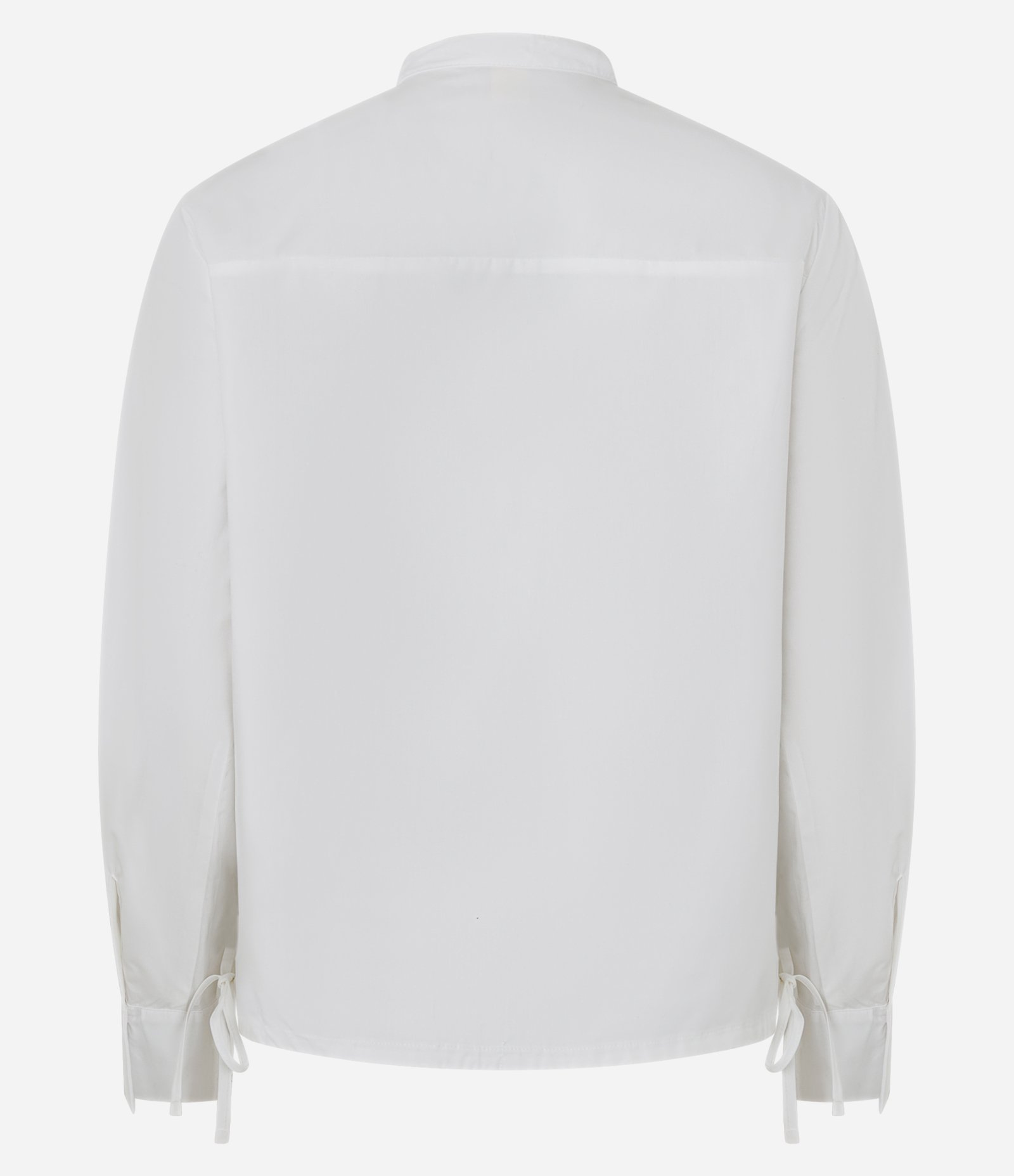Camisa em Tricoline com Bolsos Frontais e Regulador Branco 6