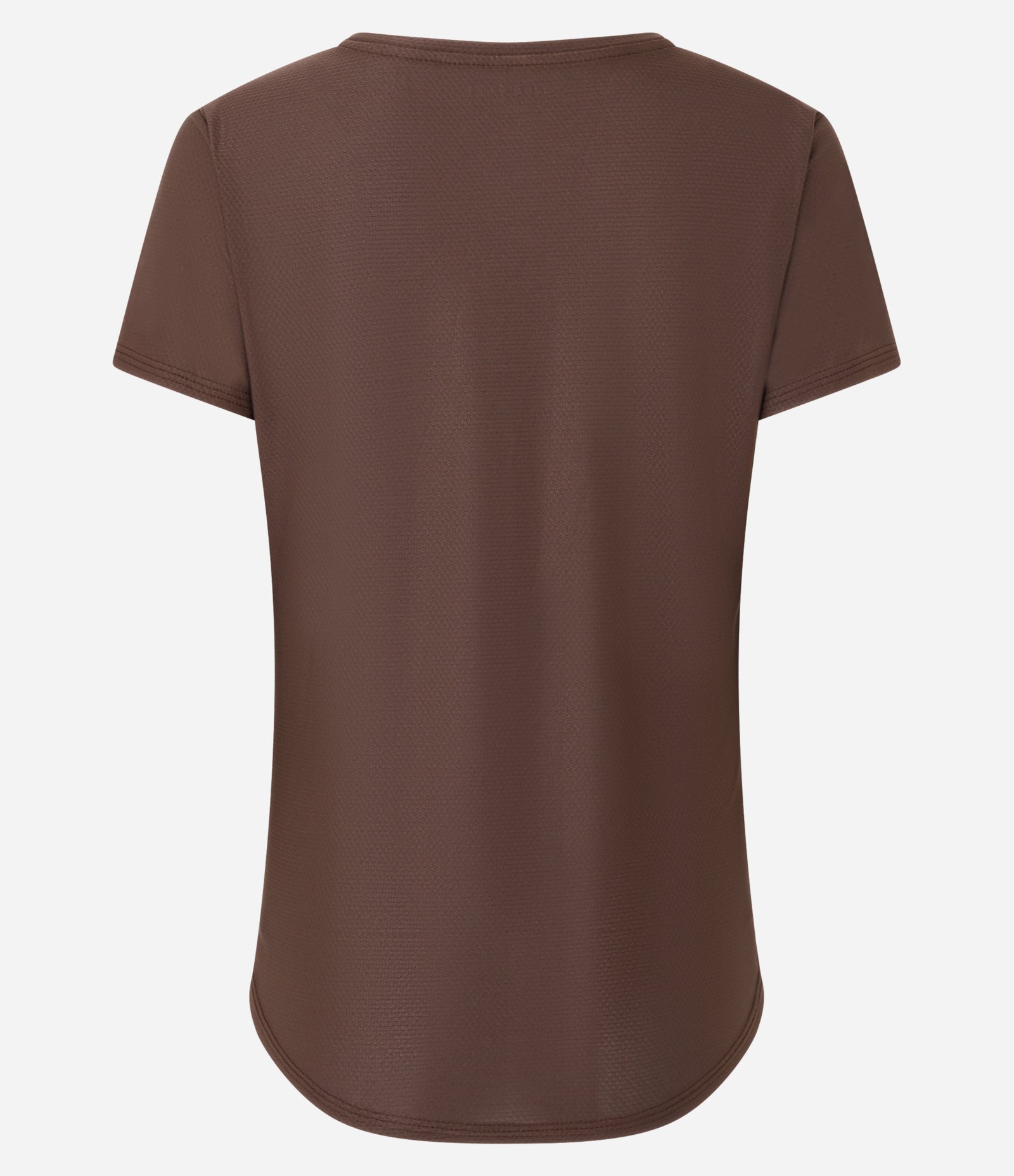 Camiseta Esportiva em Microfibra com Estampa de Ondas Marrom 7