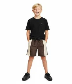 Bermuda Infantil com Recortes e Bolso Lateral – Tam 5 a 14 Anos