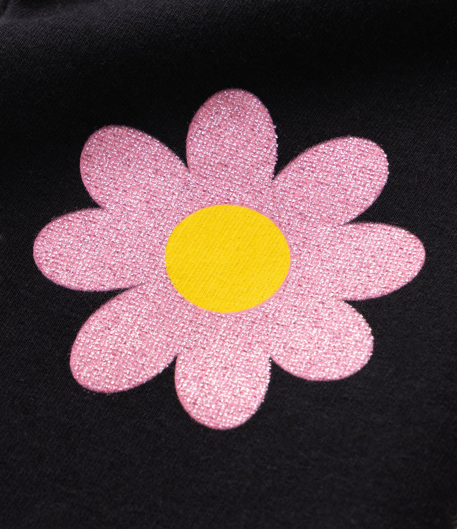 Calça Infantil Legging com Aplicação de Flor nos Joelhos – Tam 1 a 6 Anos Preto 5