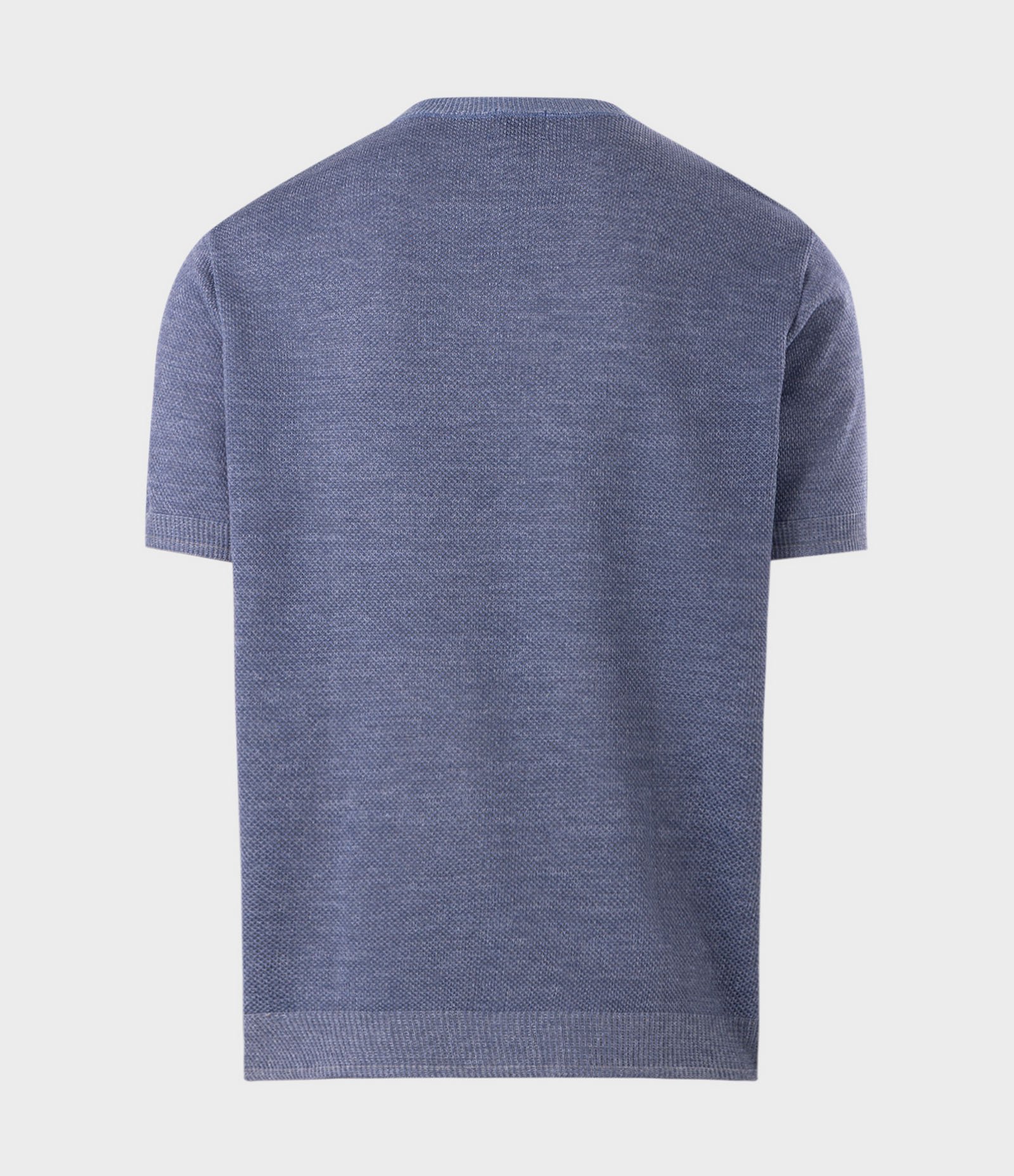 Camiseta Regular Texturizada Azul 6