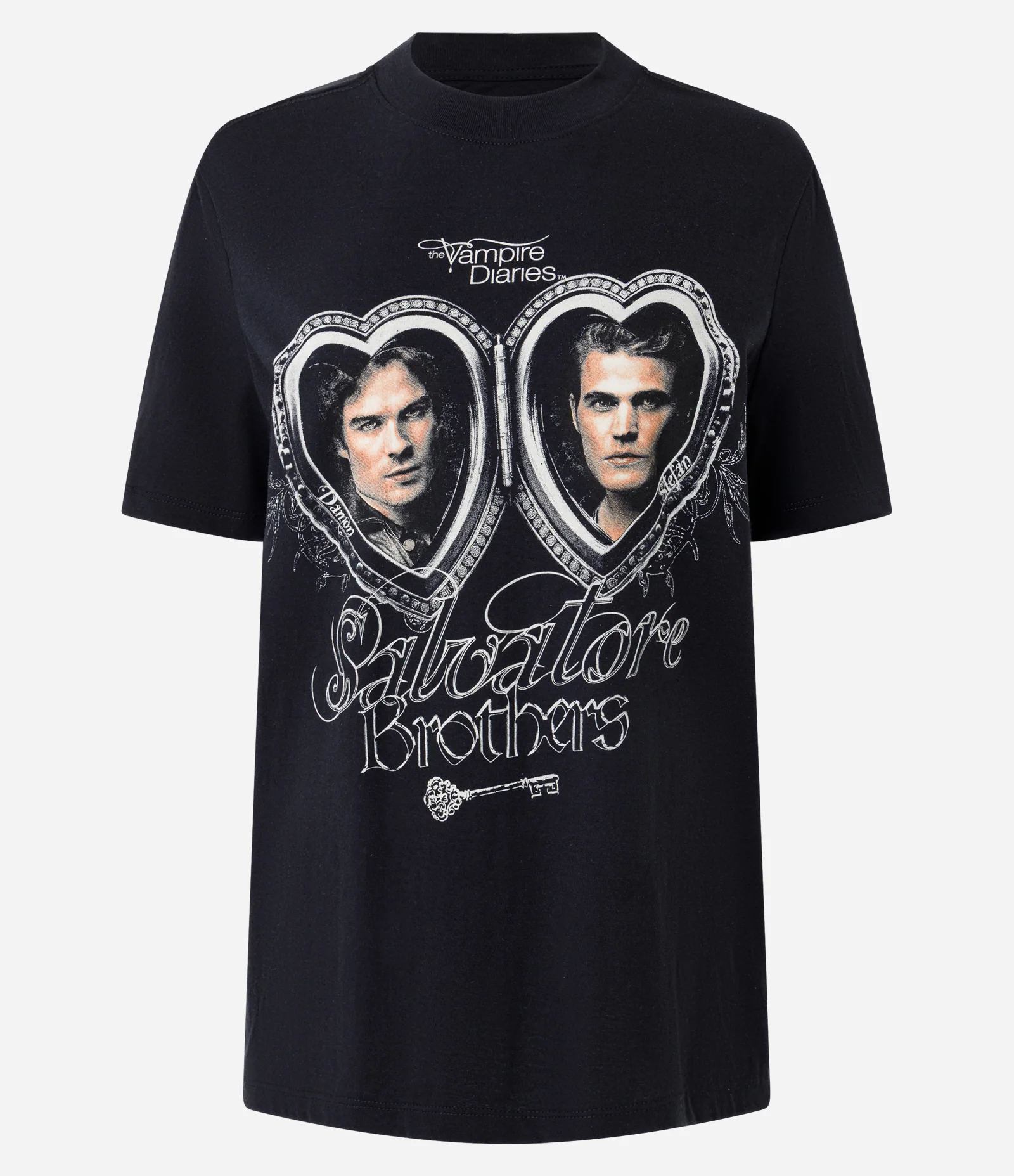 Camiseta em Algodão com Estampa Salvatore Brothers Preto 1