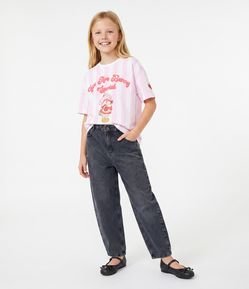 Calca Jeans Infantil Rasgos Frontais - Tam 5 a 16 anos