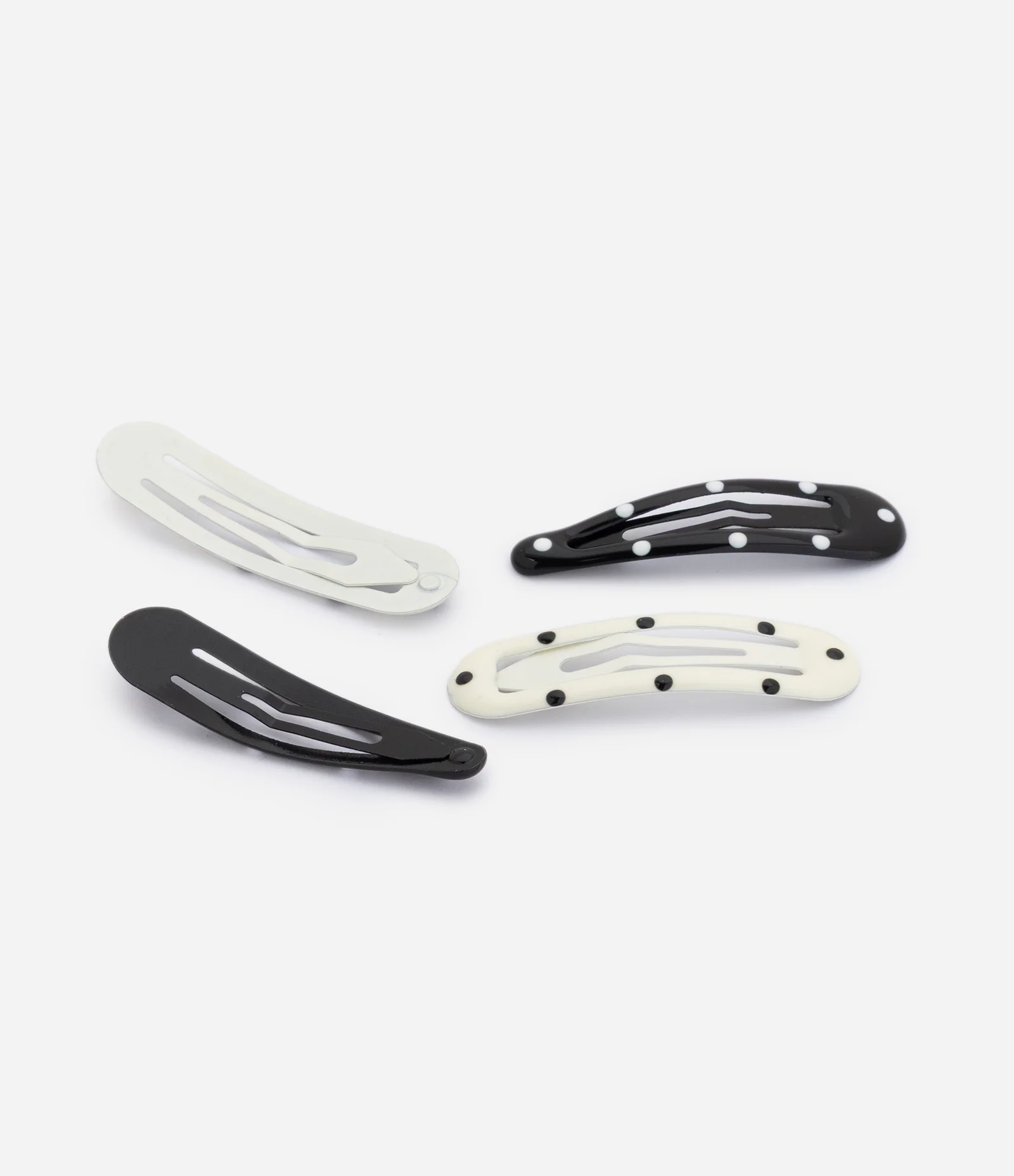 Kit 04 Presilhas de Cabelo com Estampa Poá Multicores 2