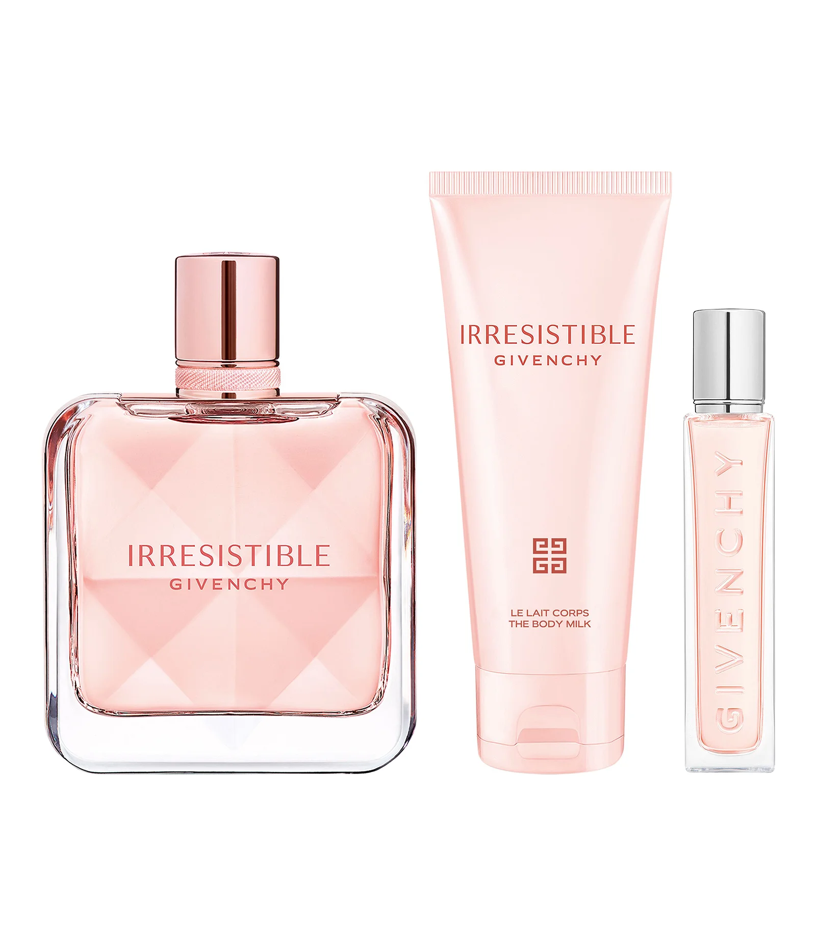 Kit Givenchy Irresistible EDP 80ml + Loção Corporal 75ml +Travel Spray 12,5ml KIT 2