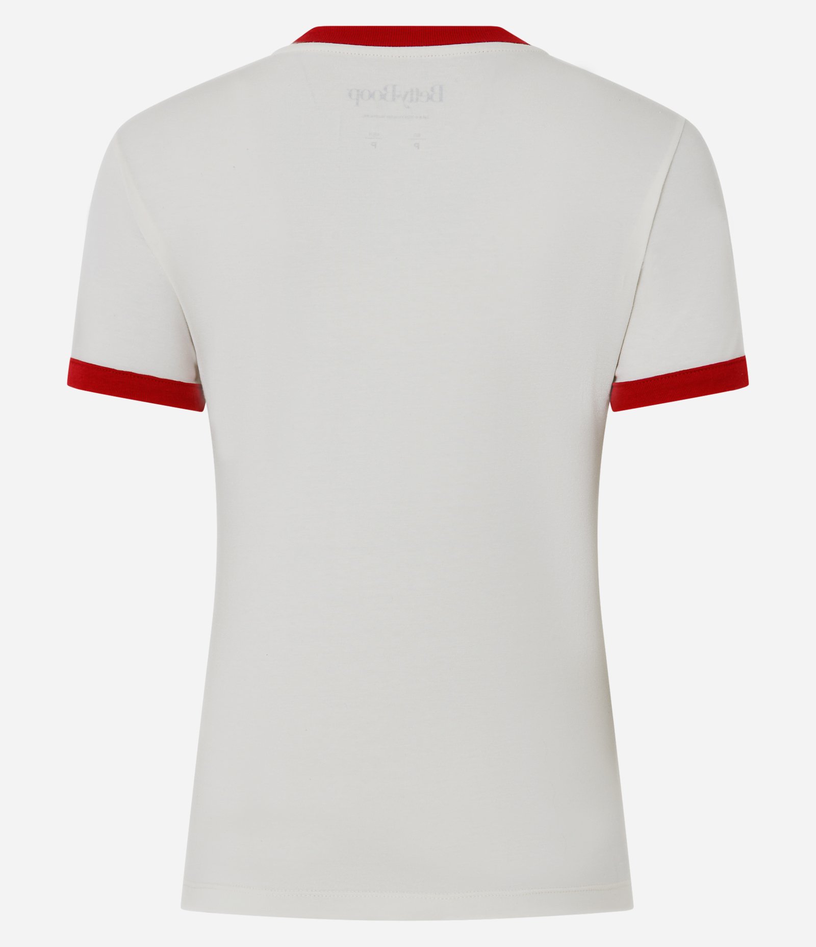 Camiseta New T-Shirt com Estampa Betty Boop e Detalhes Contrastantes Branco 6