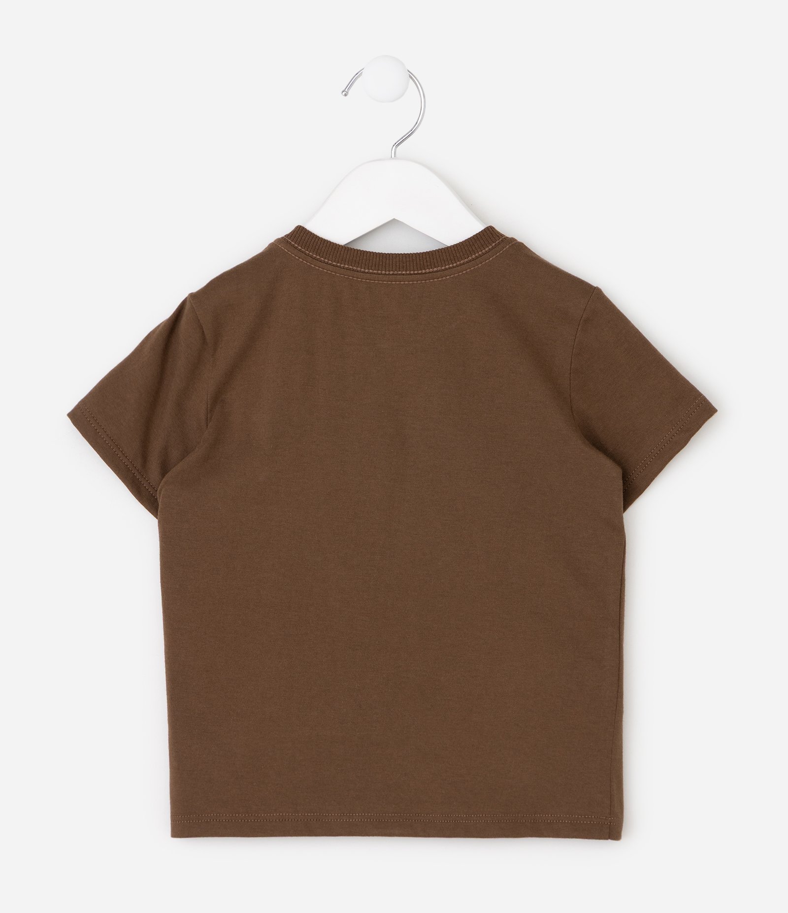 Camiseta Infantil com Estampa Cachorro Astronauta Docket Star – Tam 1 a 6 Anos Marrom 3
