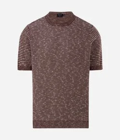 Camiseta Tricô Canelada Mescla