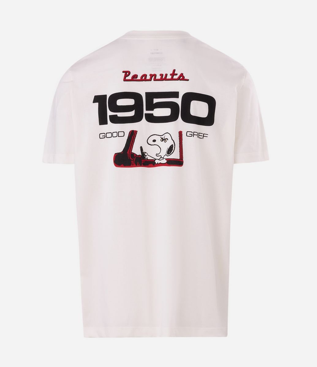 Camiseta Comfort com Estampa Snoopy Branco