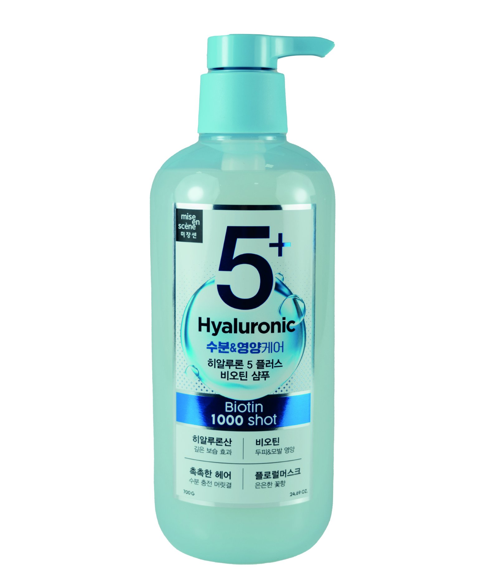 Shampoo Mise en Scene Moisture Line 5+ Hyaluronic Acid Biotin 1000 Shot SH 700g 1