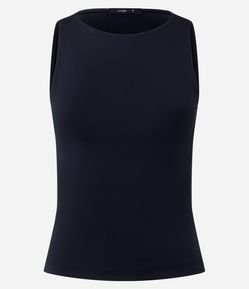 Blusa em Poliamida com Gola Redonda