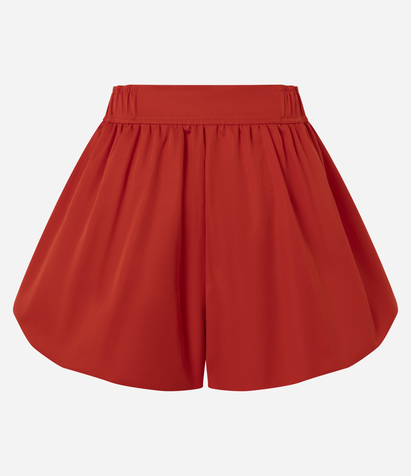 Short Balonê com Cós Alfaiatado e Detalhes Contrastantes Vermelho 6