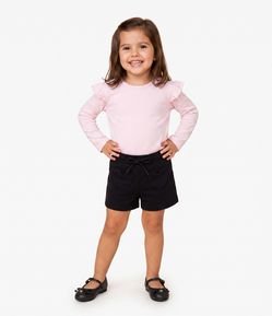 Short Runner Infantil em Modal com Bolsos de Coração – Tam 1 a 6 Anos